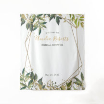 Elegante Greenery em Dourado Chá de panela Floral