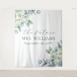 Tapete De Parede Elegante Greenery Future Sra. Photo Booth Backdrop
