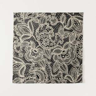 Tapete De Parede Elegante Lace Seamless Pattern Design
