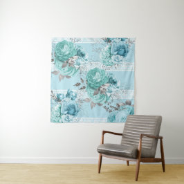 Tapete De Parede Elegante Rosa Azul