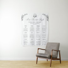 Elegante Sinal de Assento de Casamento com 12 Mesa