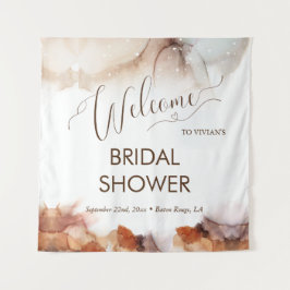 Tapete De Parede Elegante Sonho Laranja Tinta Bridal Shower Bem-vin
