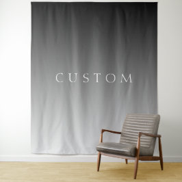 Tapete De Parede Elegante texto em gradiente ombre cinza moderno si