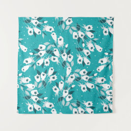 Tapete De Parede Elegante Tulip Flower Pattern Botanical Art Design