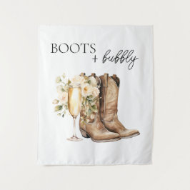 Tapete De Parede Elegantes Botas e Bridal Shower Bubbly Ocidental