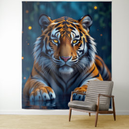 Tapete De Parede Elektrisierender Tiger – Kraftvolle Wildnis