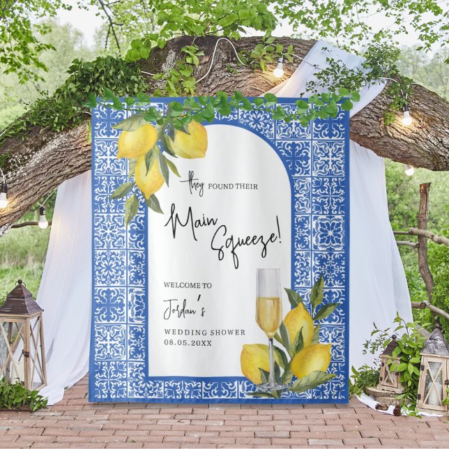 Tapete De Parede Eles encontraram o Chá de Azulejo de limão princip (Criador carregado)