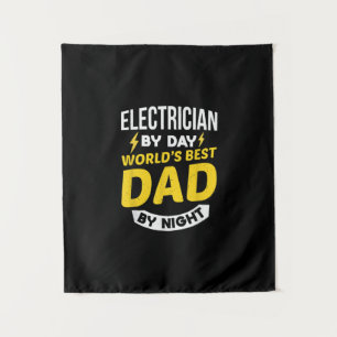 Tapete De Parede Eletricista Masculino de Dia Melhor Pai do Mundo à
