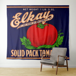 Tapete De Parede Elkay Solid Pack Tomates pode rotular impressão no
