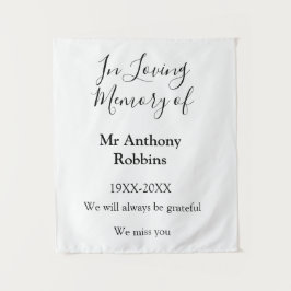 Tapete De Parede Em memória carinhosa de nome lembrança funeral