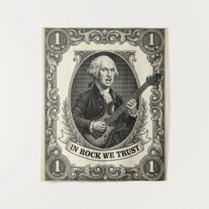 Tapete De Parede Em Rock Confiamos 1 Rock Washington Guitarra Vinta