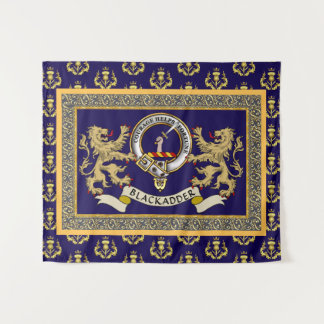 Tapete De Parede Emblema da Clan Blackadder Personalizado Azul
