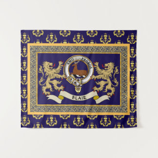 Tapete De Parede Emblema da Clan Blair Personalizado Azul