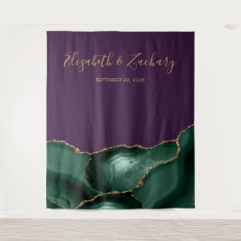 Tapete De Parede Emerald Green Agate Purple Weding Photo Booth