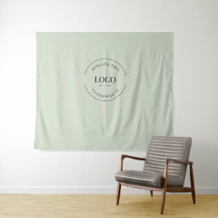 Tapete De Parede Empresa de fundo personalizado com logotipo marca