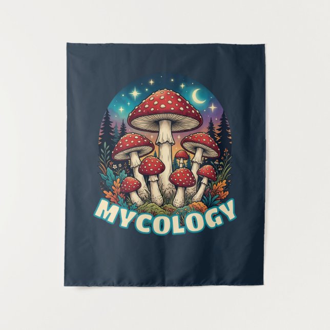 Tapete De Parede Enchanted Forest Mushroom Art (Frente)