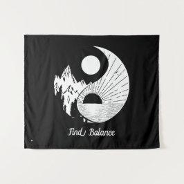 Tapete De Parede Encontre o saldo Zen Yin Yang Black White