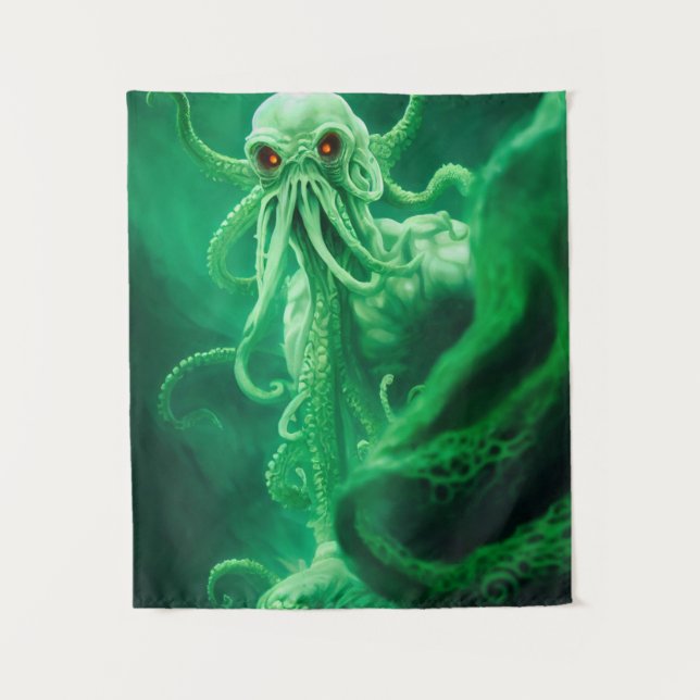 Tapete De Parede Encontro subaquático com Cthulhu (Frente)