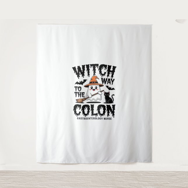Tapete De Parede Endo Enfermeira Halloween Enfermeira Gastrointesti (Frente)