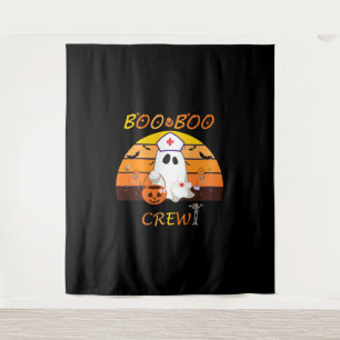 Tapete De Parede Enfermeira de Boo Camisa Enfermeira de Halloween