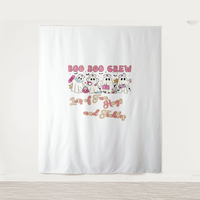 Tapete De Parede Enfermeira Diversão de Halloween Design essencial  (Frente)