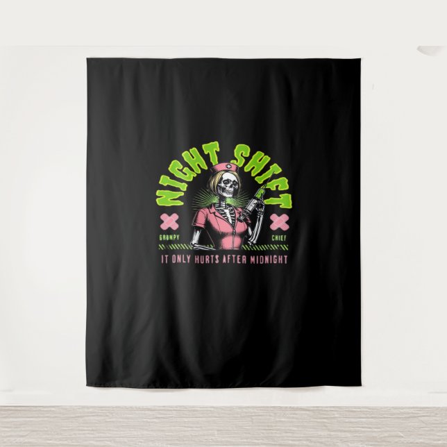 Tapete De Parede Enfermeira do turno da noite - Enfermeira nacional (Frente)