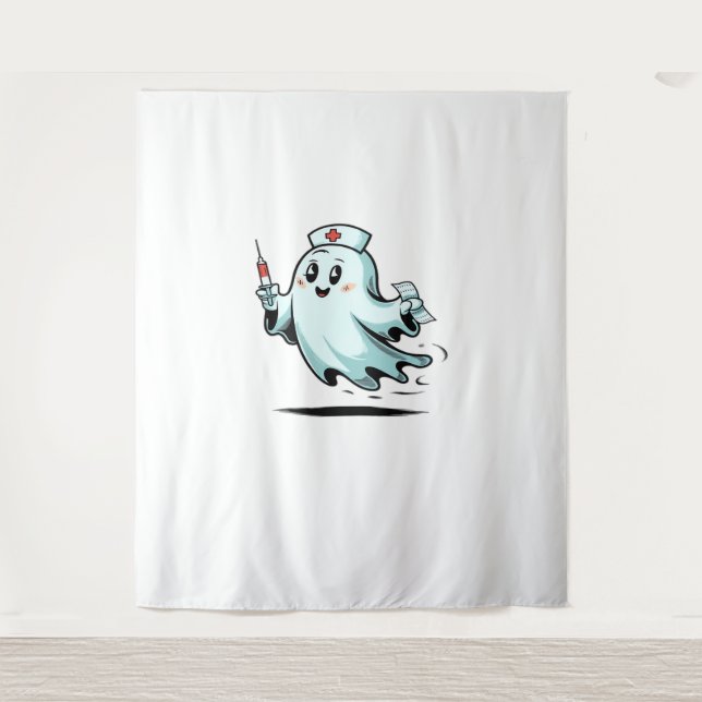 Tapete De Parede Enfermeira fantasma Clássica T-Shirt_2 (Frente)