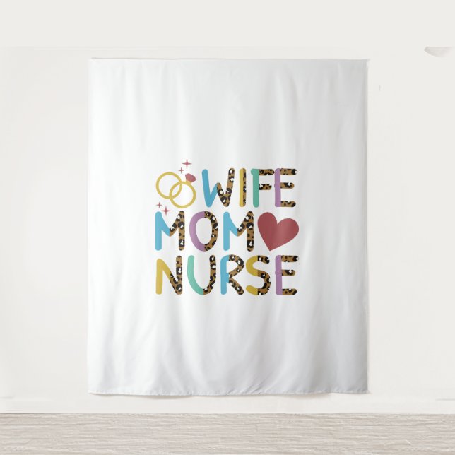 Tapete De Parede Enfermeira Mãe Mulher Amor (Frente)