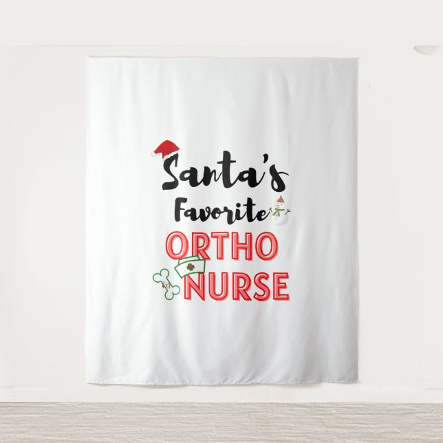 Tapete De Parede Enfermeira Ortopedia de Natal (Frente)