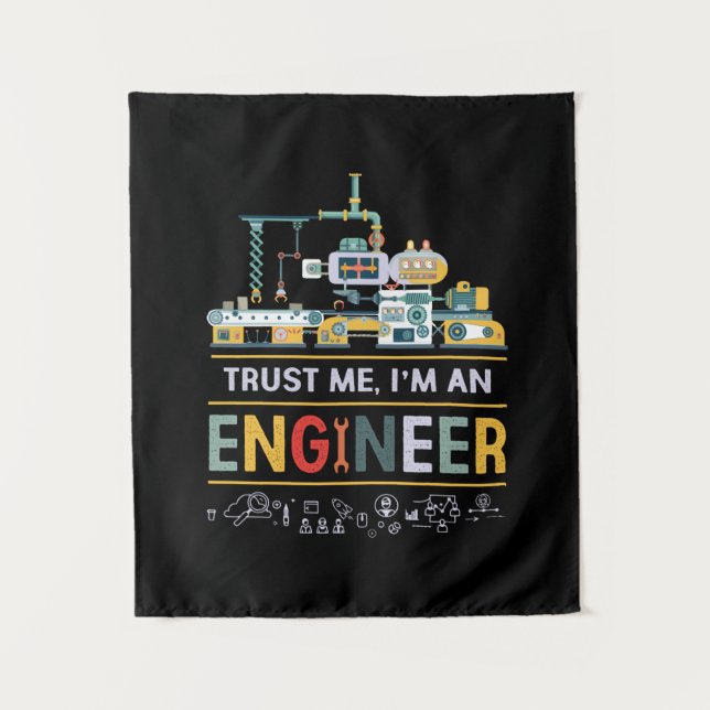 Tapete De Parede Engenheiro Eu Sou Um Engenheiro (Frente)