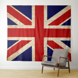Tapete De Parede England Rustic Flag BACKDROP