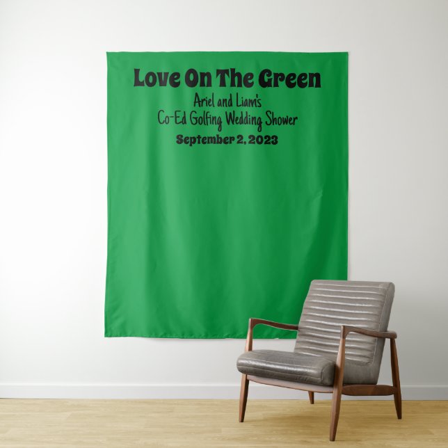 Tapete De Parede Engraçado "Amor No Verde" Chá de casamento De Golf (In Situ)