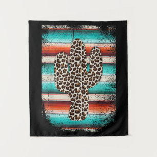Tapete De Parede Engraçado Leopardo Cactus Serape Cactus impressão 