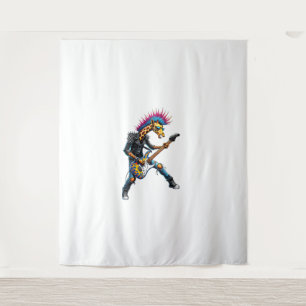 Tapete De Parede Engraçado Punk Giraffe, Rock'n Roll Gótico Giraffe