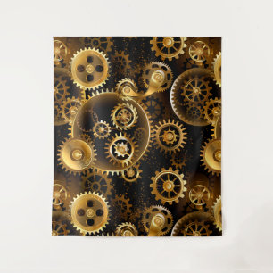 Tapete De Parede Engrenagens de latão Steampunk perfeitas