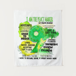 Tapete De Parede Enneagram Tipo 9 - Sou O Criador Da Paz