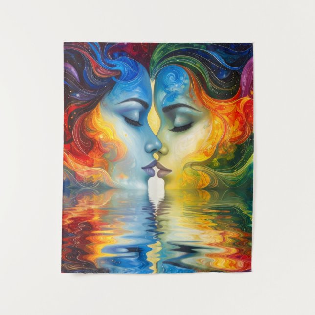 Tapete De Parede Entre espelho e memória (Frente)