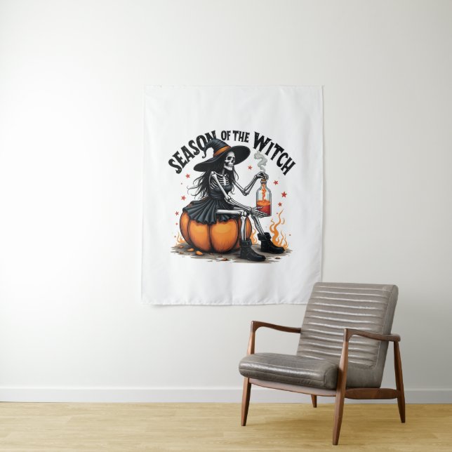 Tapete De Parede Época Da Bruxa Spooky Hallowee Wtich (In Situ)