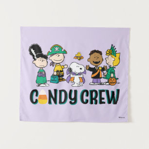 Tapete De Parede Equipe de Doces Peanuts Gangue de Halloween