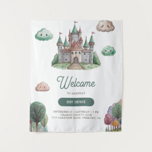 Tapete De Parede Era uma vez um Chá de fraldas do Castelo Verde do 