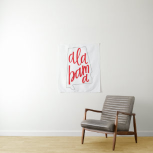 Tapete De Parede Esboço do estado de Alabama