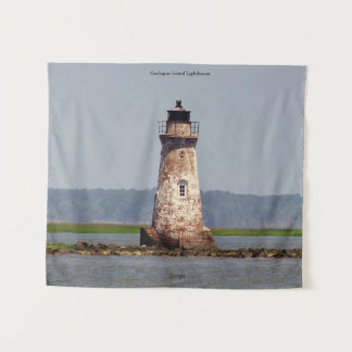 Tapete De Parede Escória de Farol da Ilha Cockspur