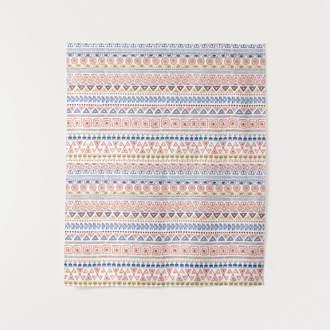 Tapete De Parede Escória de padrão Aztec (Frente)