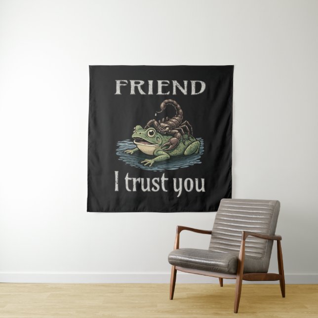 Tapete De Parede Escorpião e Sapo - Amigo, Eu Confio em Você (In Situ)