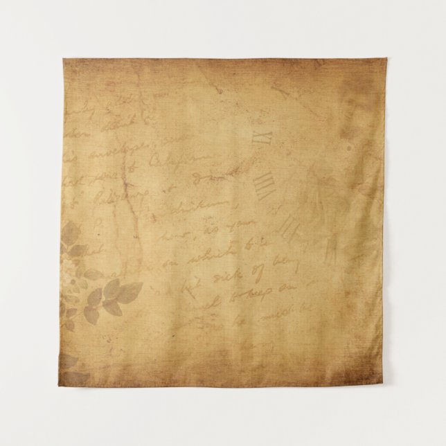 Tapete De Parede Escrevendo de flores da imagem de fundo (Frente)