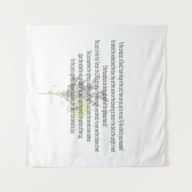 Tapete De Parede Escritura, Salmo 11, (Frente (Horizontal))