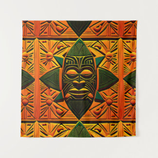 Tapete De Parede Escudo Tiki