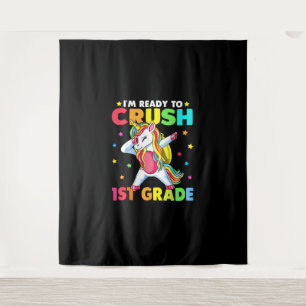 Tapete De Parede Esmagamento 1rua - Grau Dabbing Unicorn Back to Sc