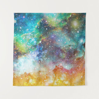 Tapete De Parede Espaço futurístico, fundo nebuloso estrelado.