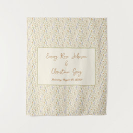 Tapete De Parede Espanhol de Casamento de Vidraça Selvagem Elegante